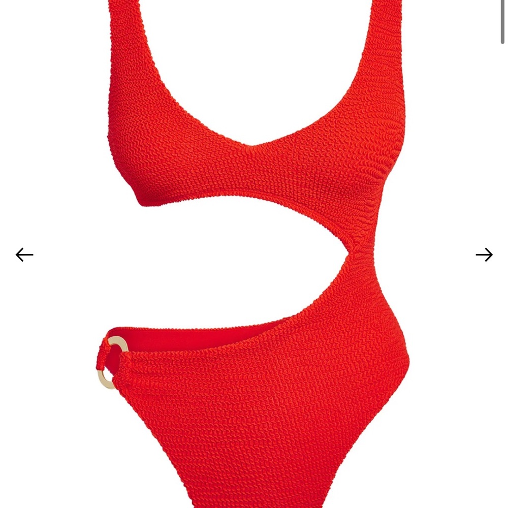 Monday Swimwear ST. BARTH'S ONE PIECE - CHILI PEPPER CRINKLE- Large